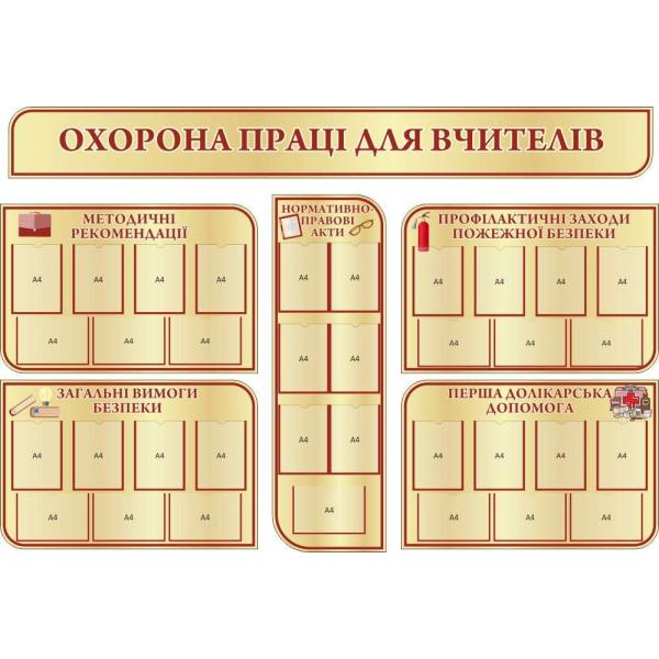 Комплект стендів "Охорона праці для вчителів"